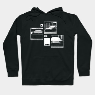 HONDA NSX Black 'N White Archive (Black Version) Hoodie